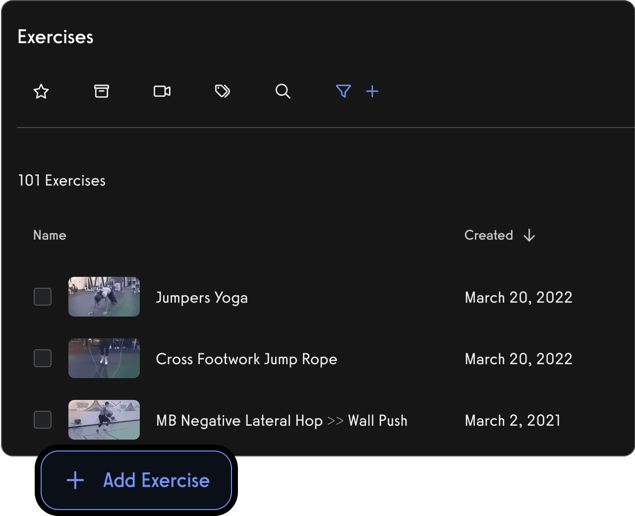 Exercise Library
