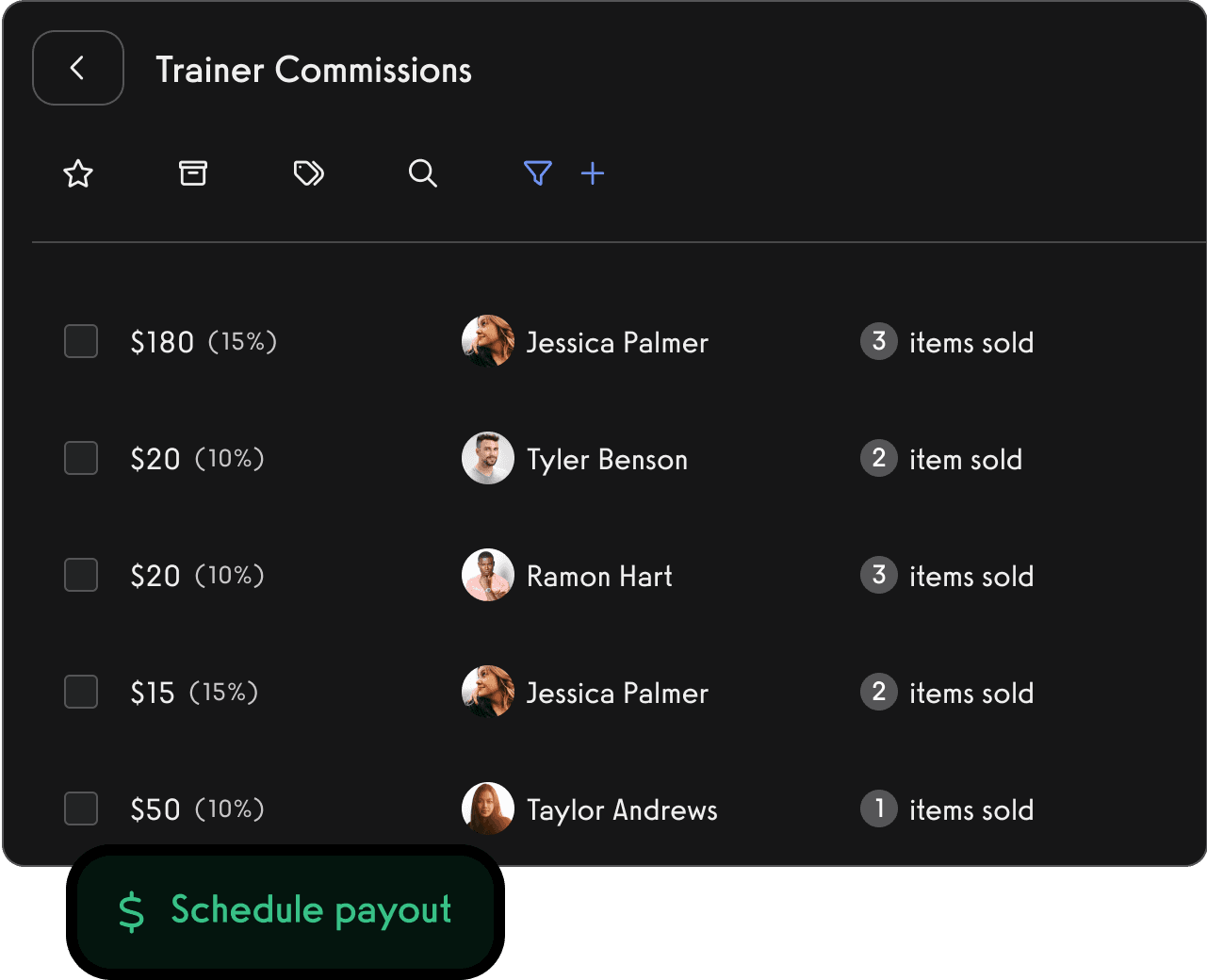 Trainer Commissions