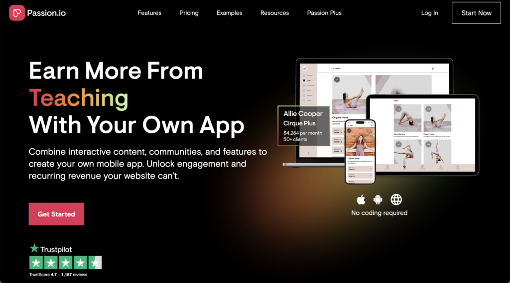 Passion.io Fitness App Development