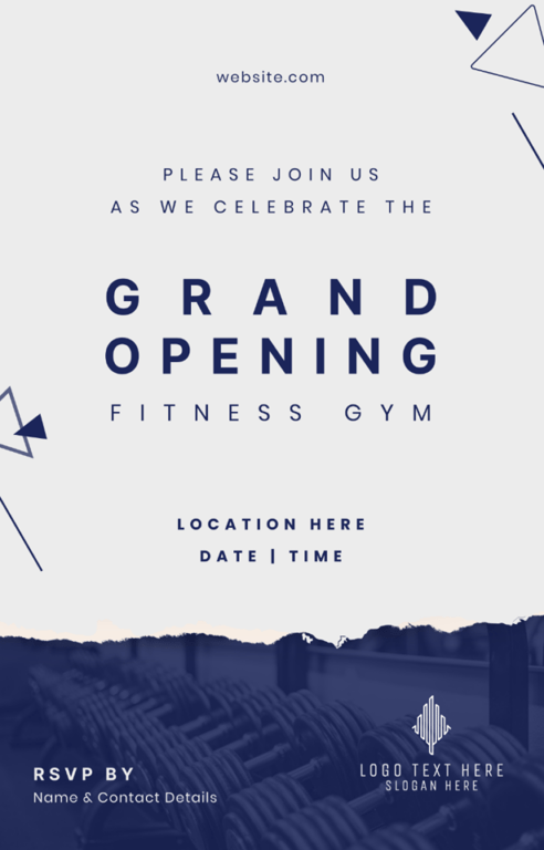 Fitness Gym Grand Opening Template