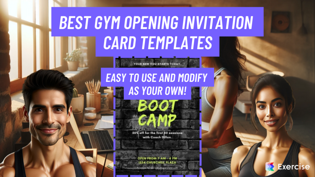 Best Gym Opening Invitation Card Templates