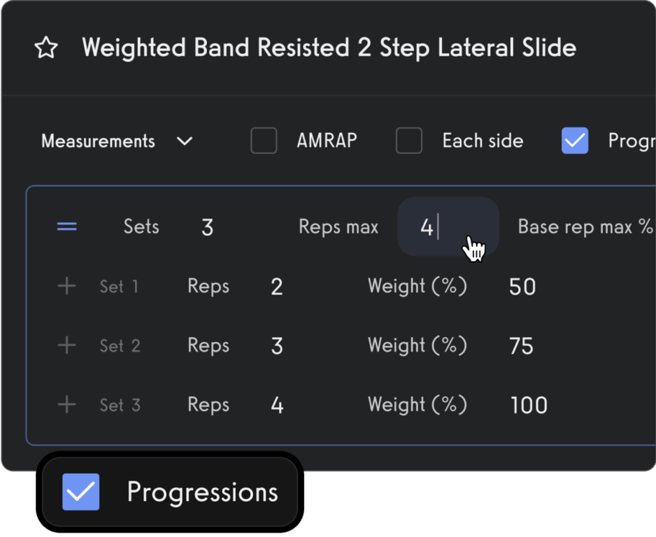 Rep Max Progressions