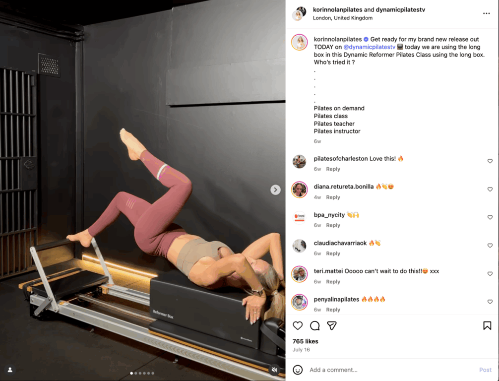 Pilates Class - Reformer