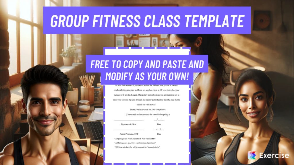 Group Fitness Class Template