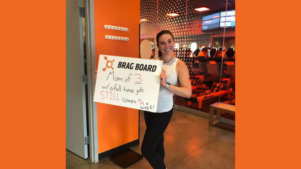 Orange Theory Member Recognition - Brag Board