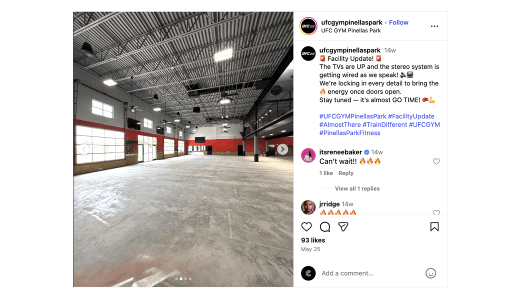 Gym Construction - Interior