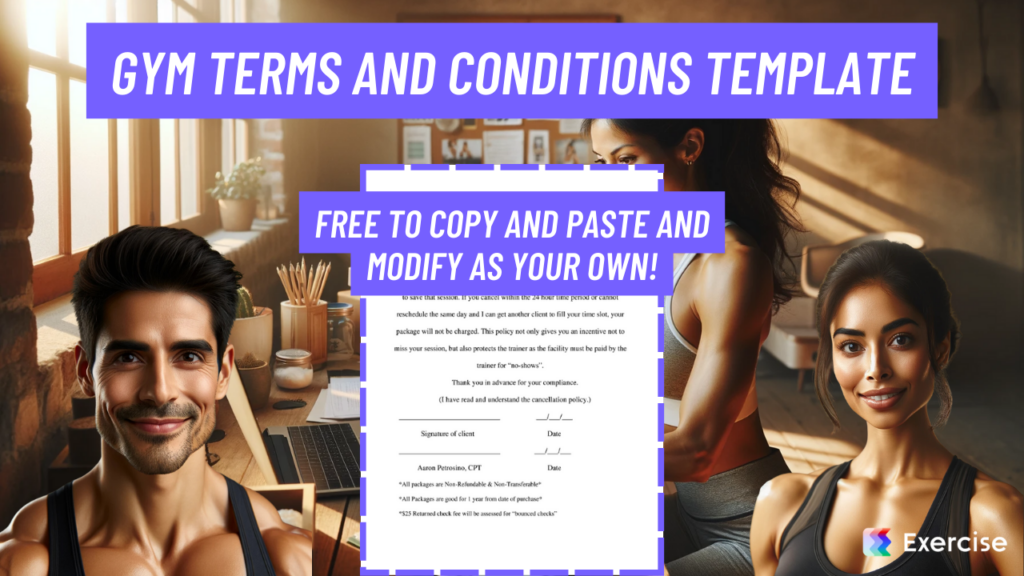 Gym Terms and Conditions Template