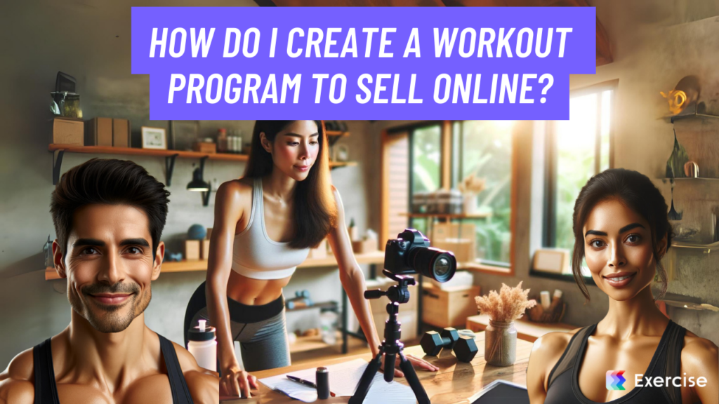 How do I create a workout program to sell online?