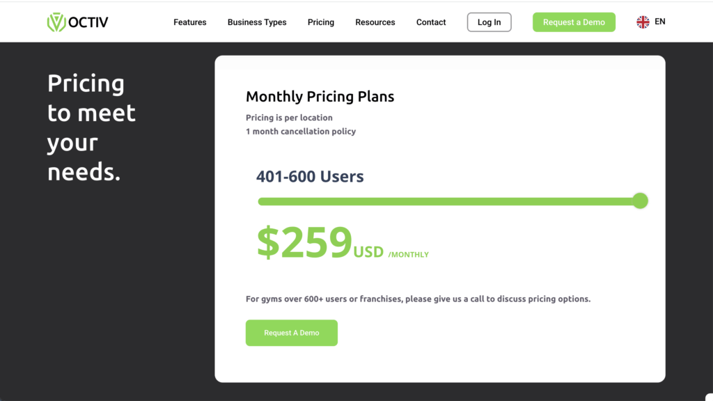 Octiv Pricing 4