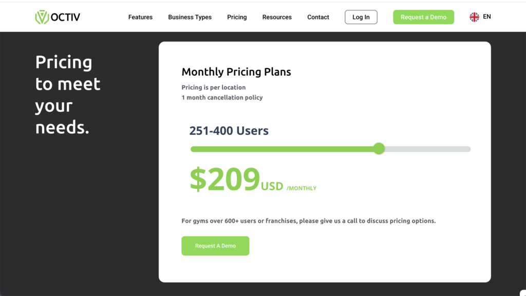Octiv Pricing 3