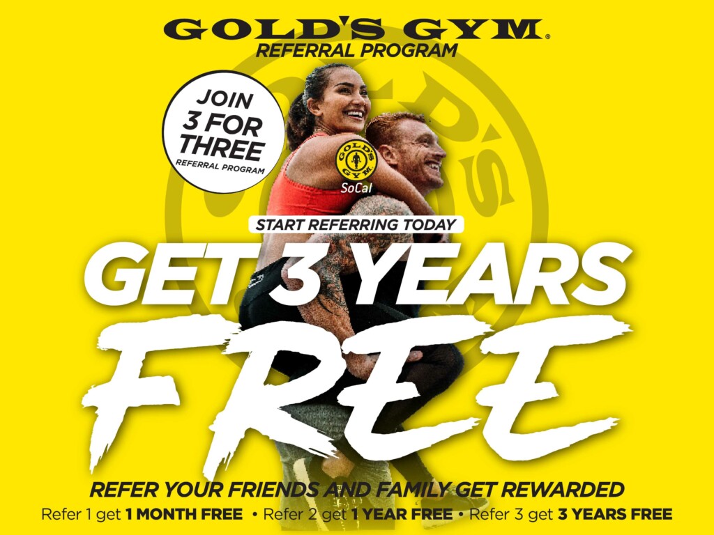 Gold's Gym Referral Program Post Example
