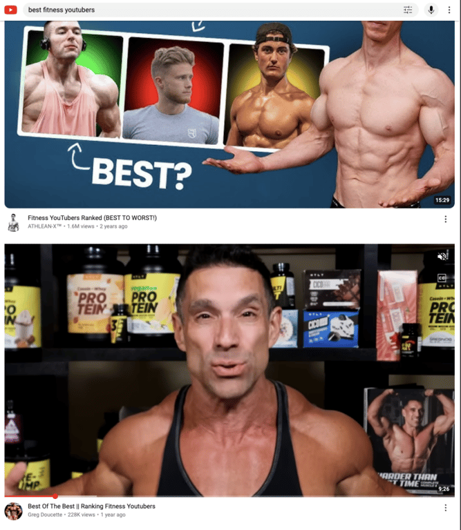 Best Fitness YouTubers