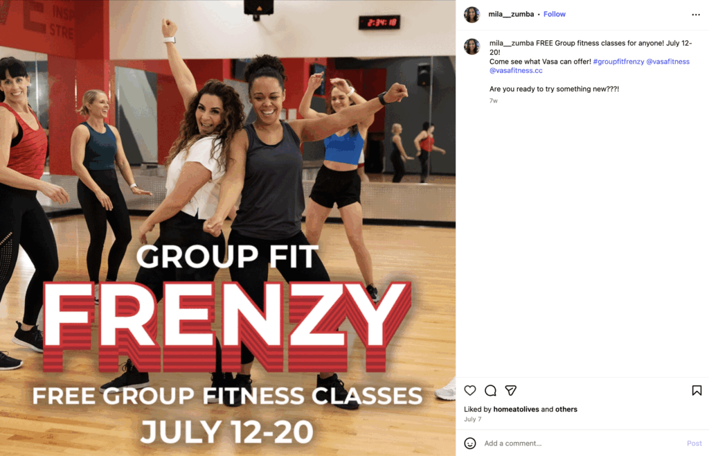 Zumba Group Fitness Class