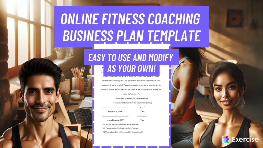 Online Fitness Coaching Business Plan Template