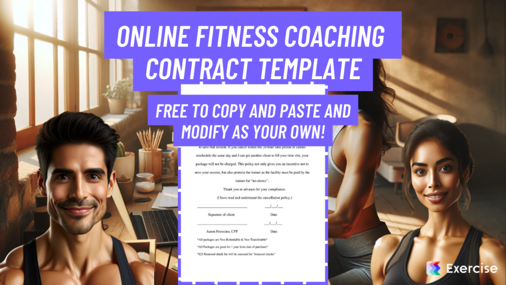 Online Fitness Coaching Contract Template