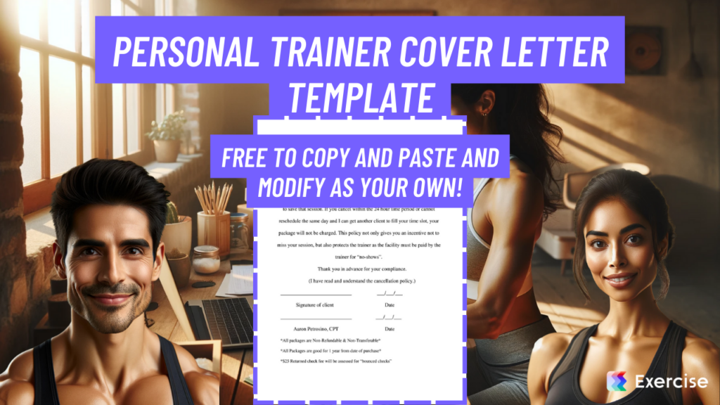 Personal Trainer Cover Letter Template