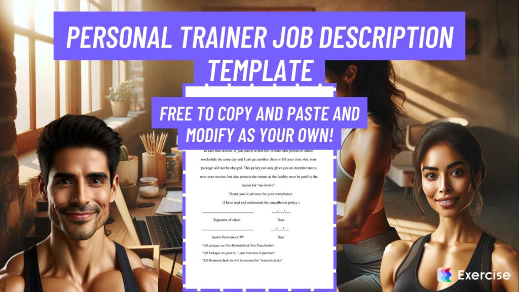 Personal Trainer Job Description Template