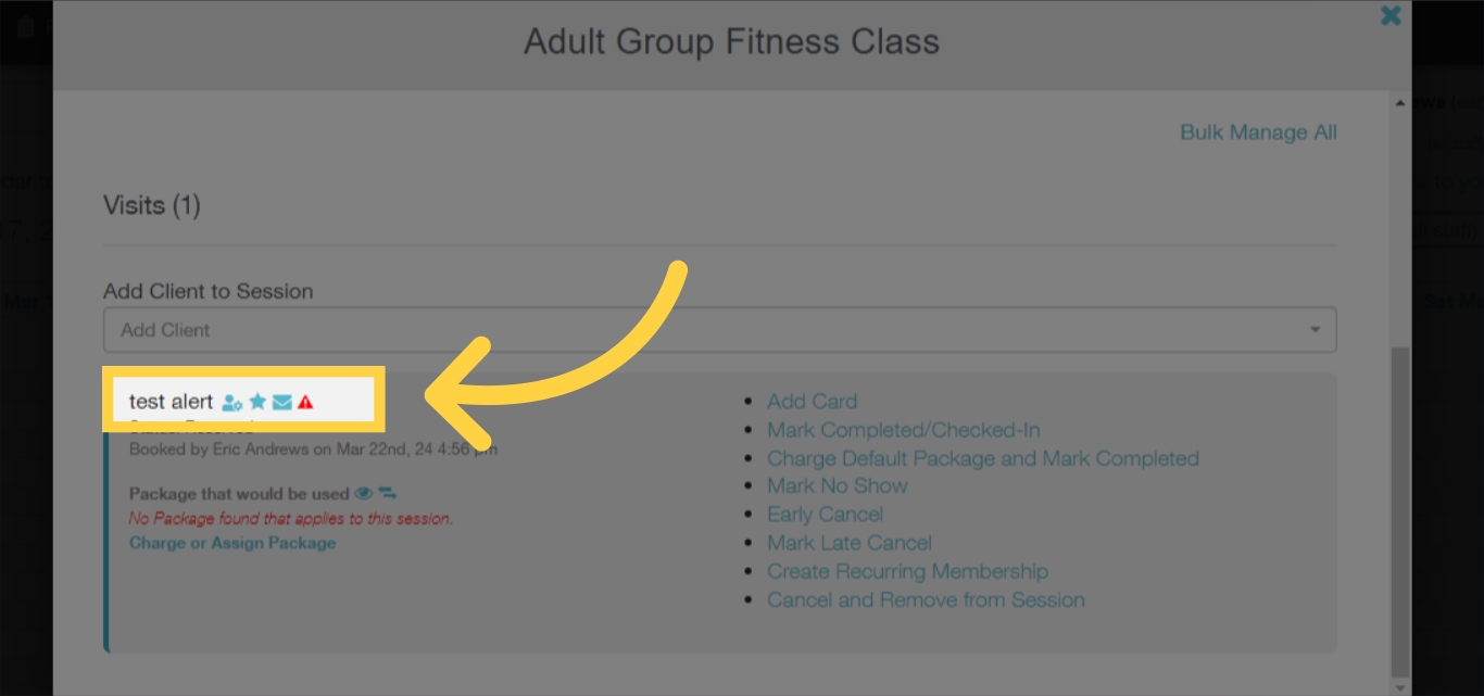 Verify Alerts are Displayed Red in Sessions