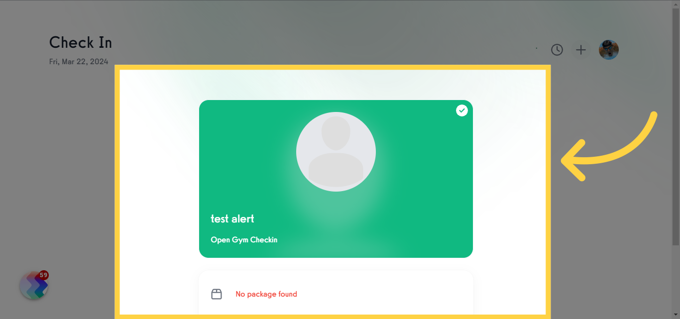 Verify Alerts are Hidden on Check In Page