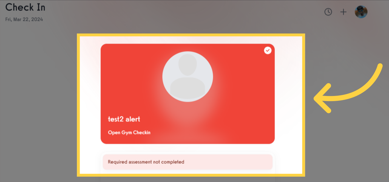 Verify Alerts are Displayed Red on Check in Page