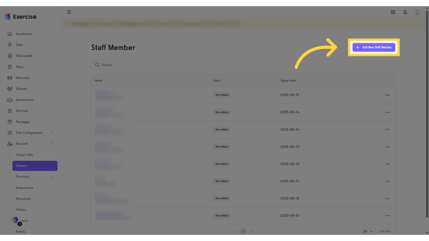 Add New Staff Member