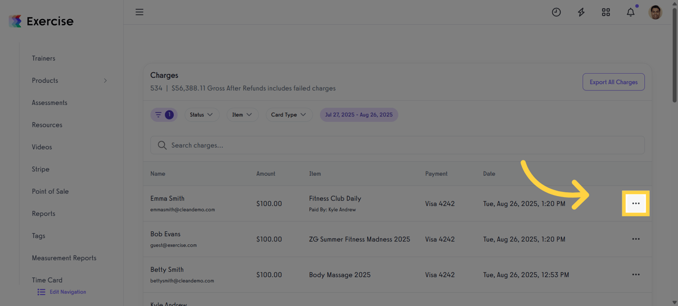 Click three-dot menu