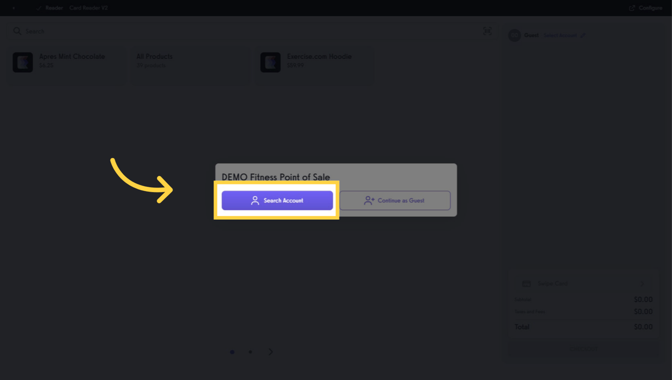 Search for an account