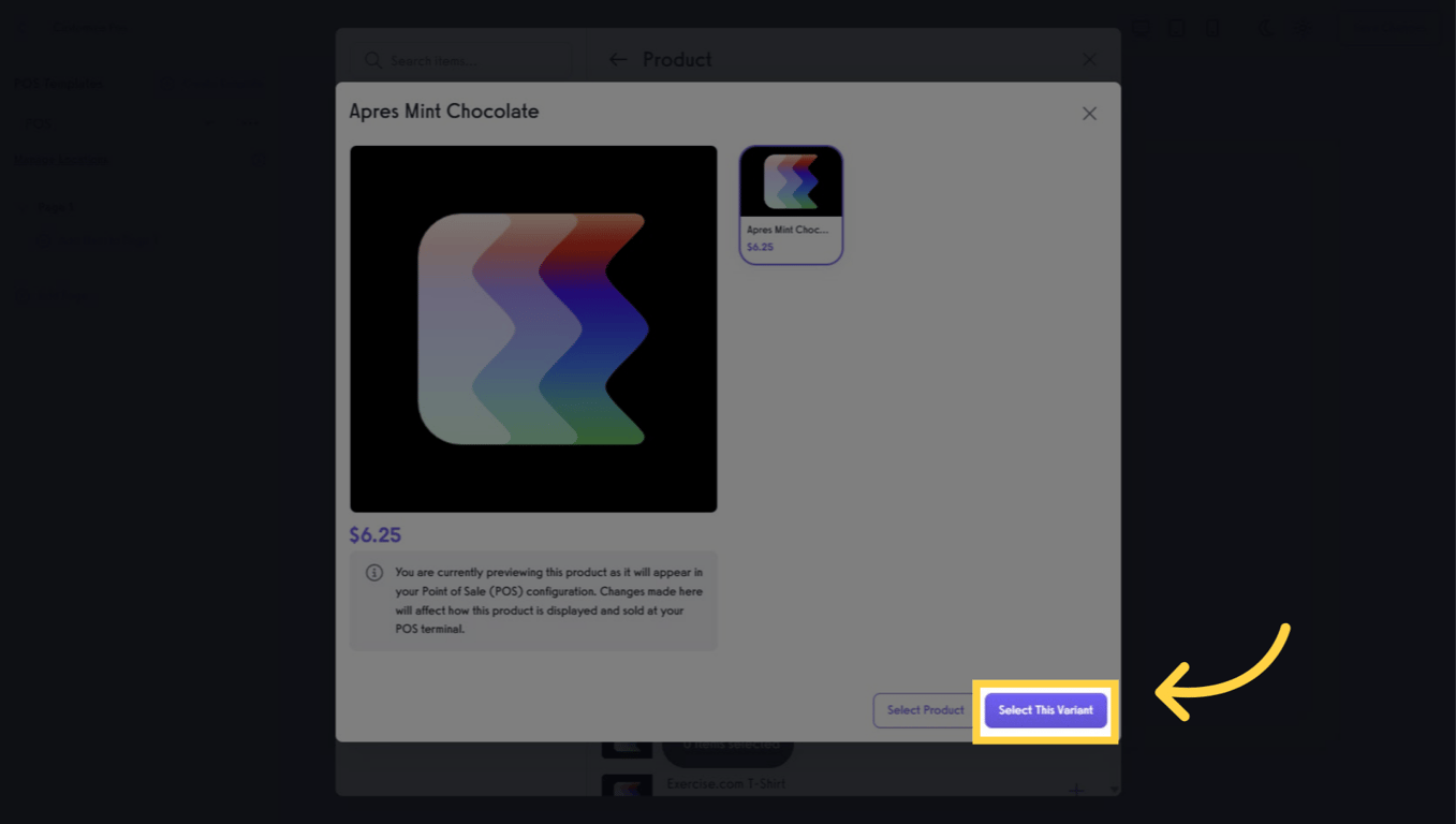 Select product variant