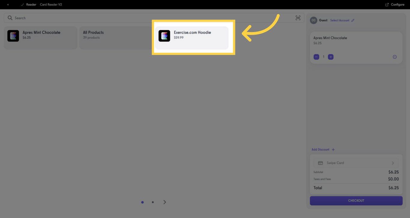 Open a product to view variants