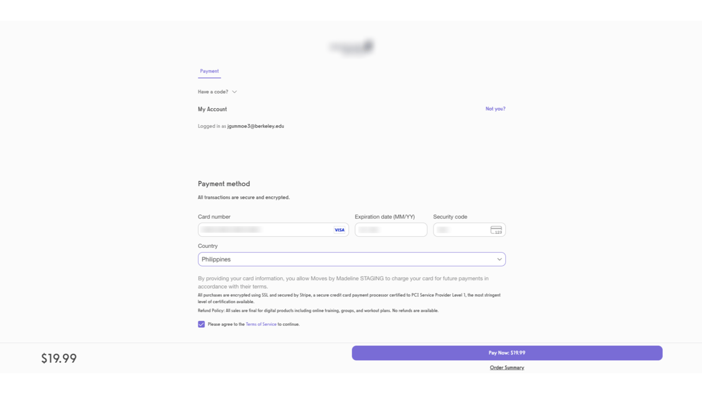 Friend signs up and pays.