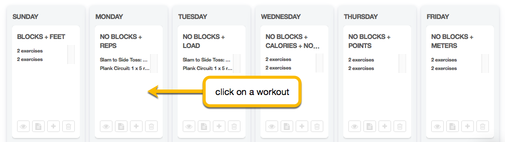 edit workout